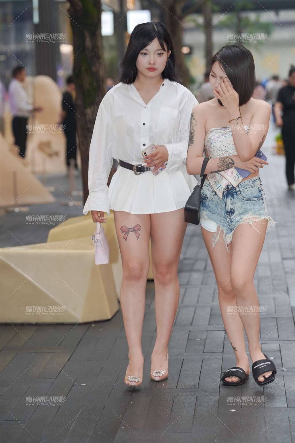 图片[5]-白色短裙美眉-流行馆