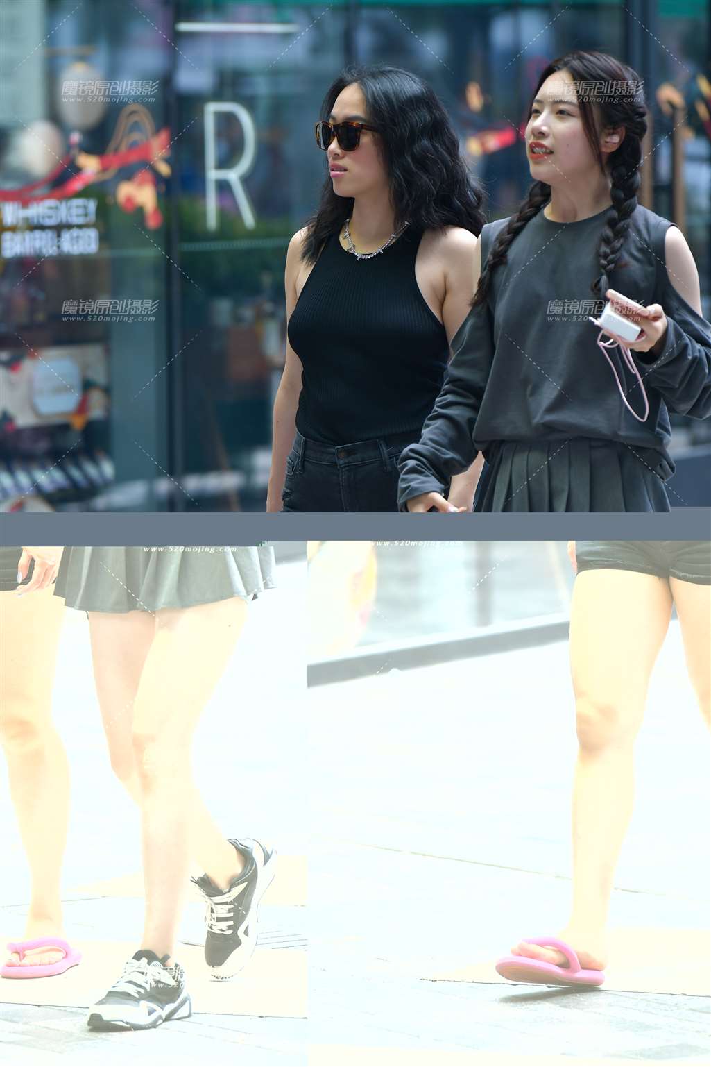 图片[3]-逛街牛仔热裤美女-流行馆
