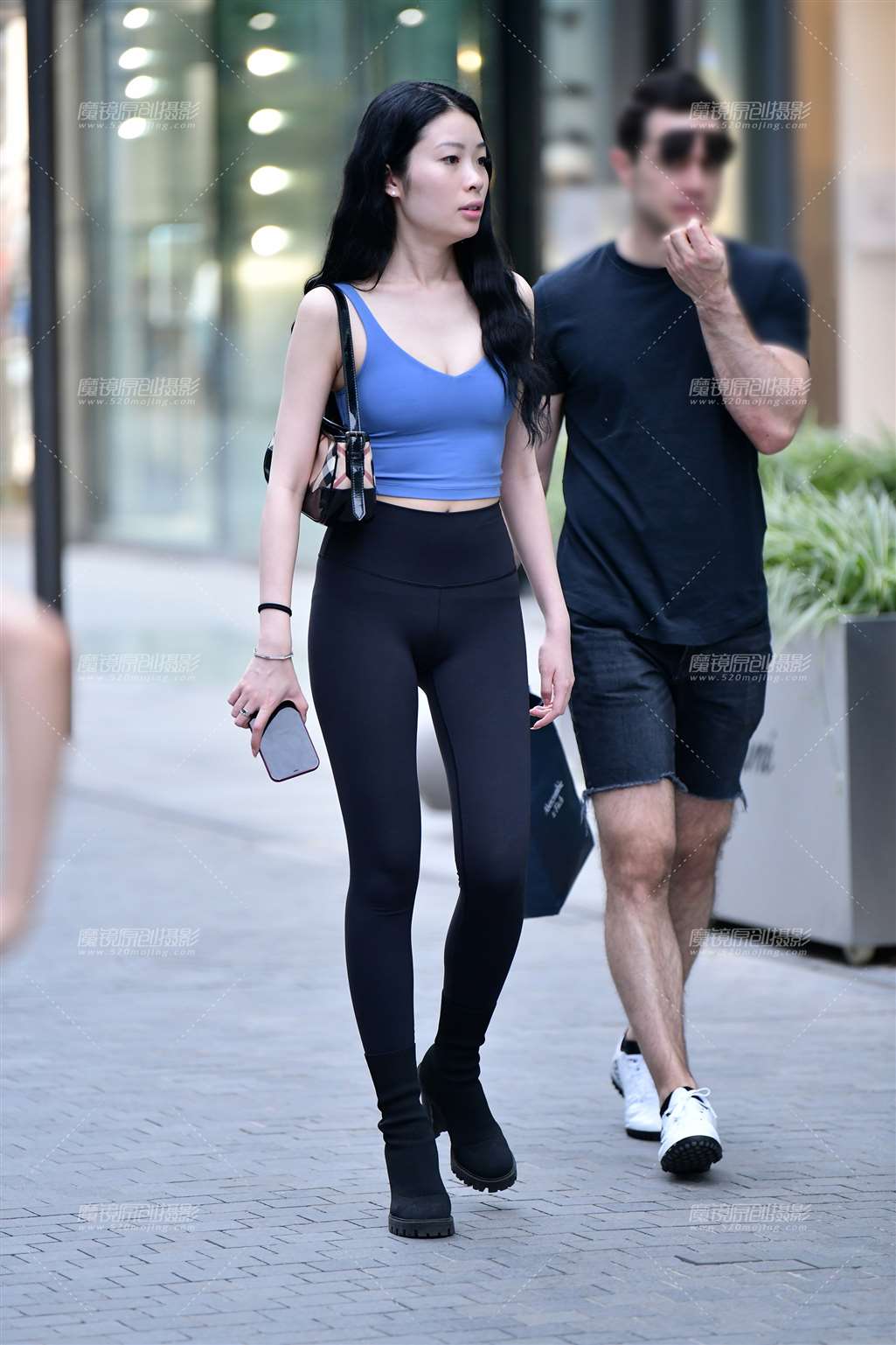 图片[3]-魅力黑色紧身裤美女-流行馆