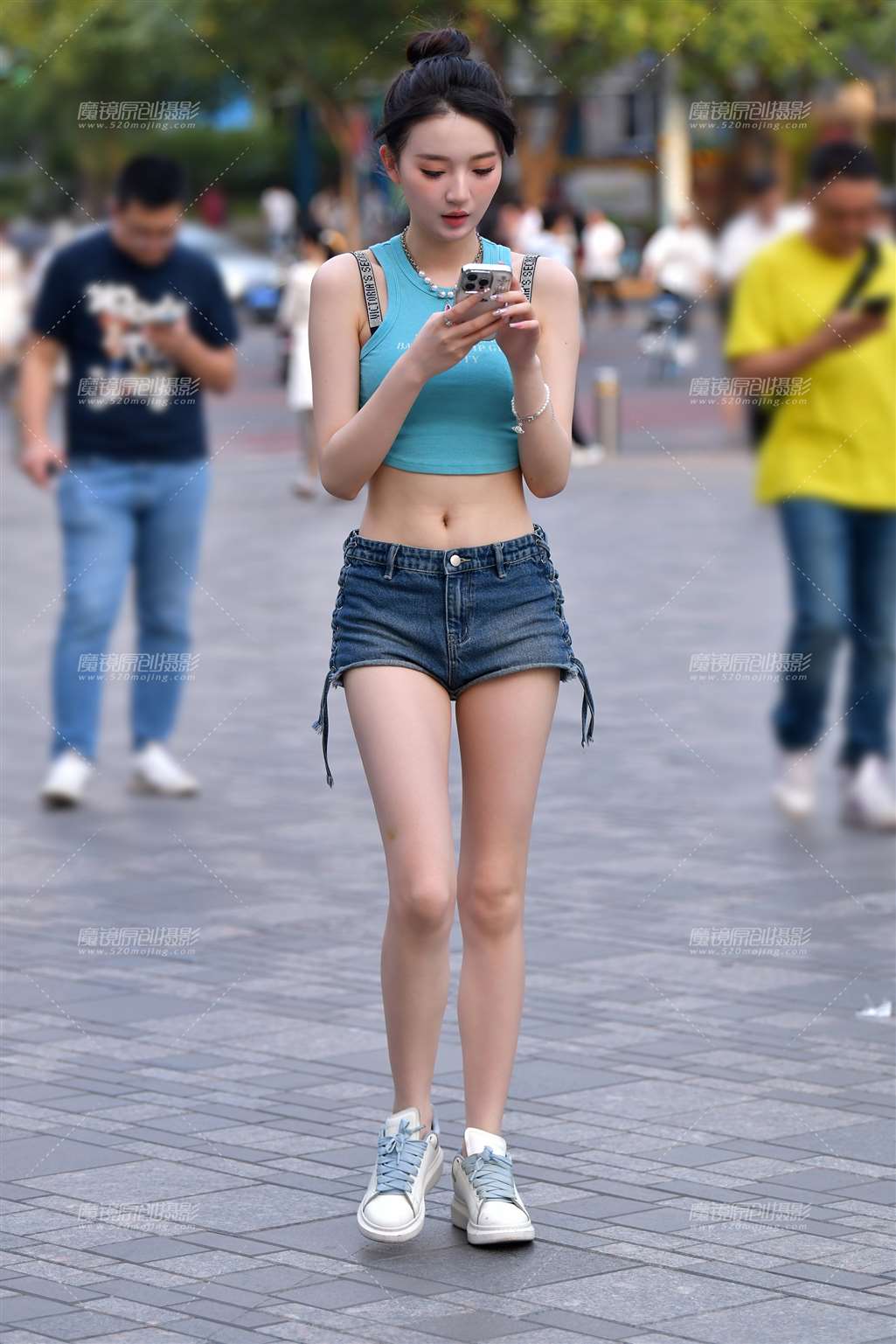 图片[3]-清纯热裤美女-流行馆